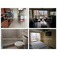 Maravilloso apartamento amoblado en renta - sector el poblado cod: 16138